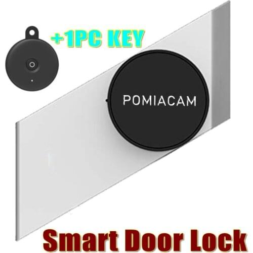 New Smart Sticker Lock S3 Sherlock Door Lock Electric Lock with 1pc Key Wirelless APP Bluetooth Control(Silver) S2 New Version