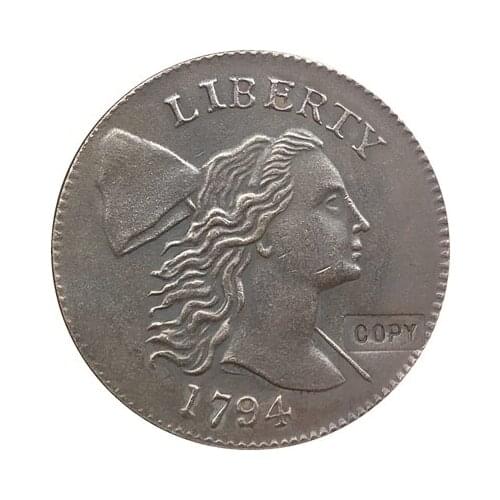 Wholesale 1794 HALF CENT COINS COPY 100% coper manufacturing