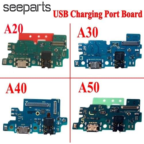 Original For Samsung Galaxy A10 A20 A30 A40 A50 A60 A70 A80 USB Charging Port Charger Port Dock Plug Connector Board Replacement