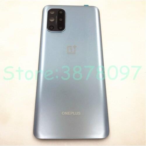 Original 3D Glass For OnePlus 8T Battery Door Back Cover Rear Housing Case Replacement Parts With Camera Lens