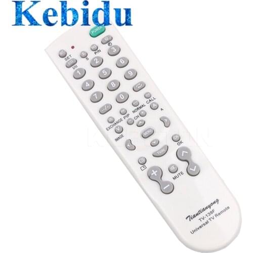 Kebidu Portable Remote Controller Control for Television TV Set TV-139F Multi-functional For TV Television Remote Control