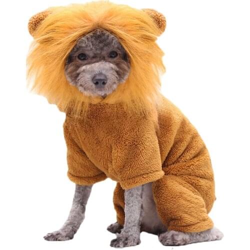 Dog Cat Clothes Pet Products Fall/Winter Four-legged Cotton Coat Cartoon Transformation Small and Medium-sized Dogs