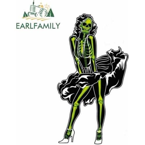 EARLFAMILY 13cm x 8.3cm Sexy Shantou Funny Car Stickers RV VAN 3D DIY Fine Decal Vinyl JDM Truck Scratch-proof Car Accessories