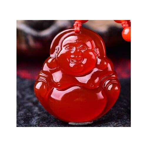 10pcs/lot fine jewelry handmade jewelry natural orange red Buddha original accessories Buddha