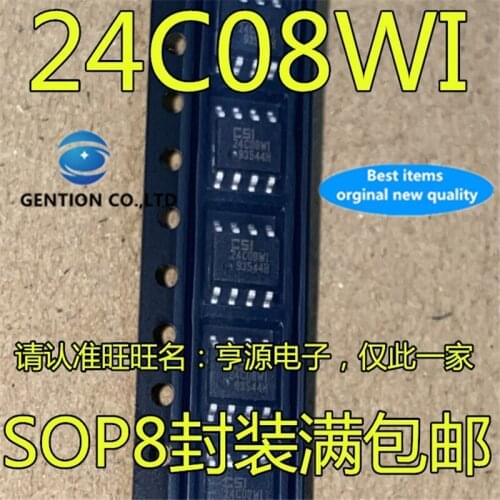 50Pcs CAT24C08WI CAT24C08WI-GT3 24C08WI CSI24C08WI Memory chip in stock 100% new and original