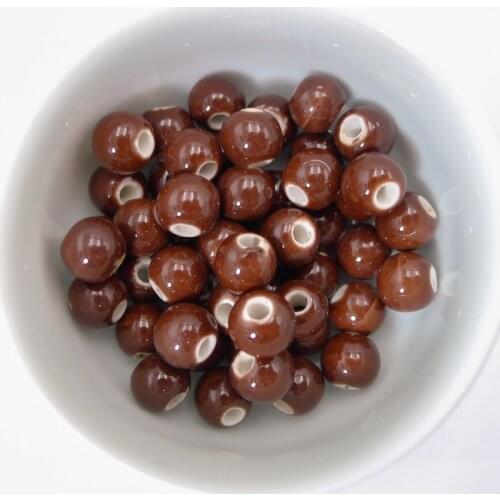 8# 100pcs Jingdezhen Ceramic Beads DIY For Earrings Making Porcelain Bead For Jewelry Making 8mm Beads #A414C