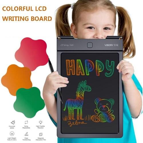 9 inch Colorful Screen LCD Writing Tablet Kids Drawing Board Portable Handwriting Pads With Lock Key
