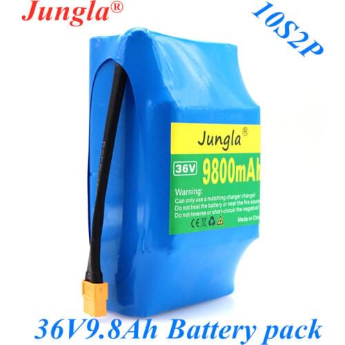 100% New 10S2P 36v 9800mAh lithium-ion rechargeable battery 36v 9.8Ah battery pack for electric self-suction hoverboard unicycle