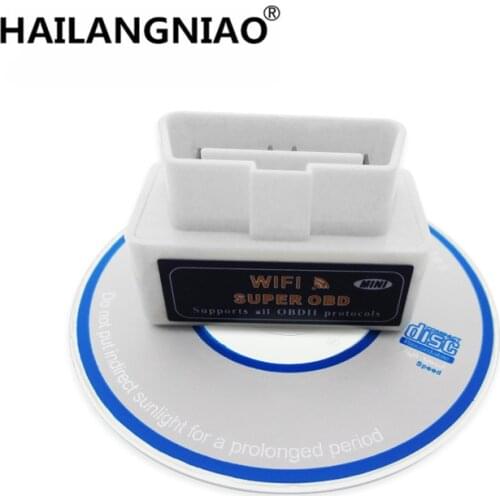 Super Mini WIFI ELM327 ElM 327 Wi-Fi V1.5 OBD2 II Car Diagnostic Tool OBD 2 Scanner Interface Supports Android/iOS/Windows