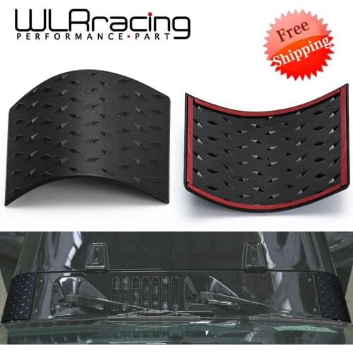 2 PCS Black ABS Car Cowl Body Armor Outer Engine Hood Cowling Cover for Jeep Wrangler JK Rubicon Sahara Auto Styling Accessories