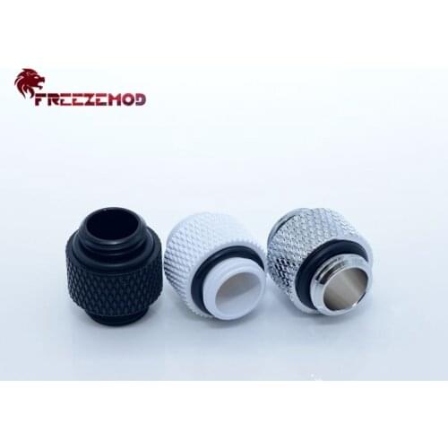 FREEZEMOD G1/4 '' standard dual external thread connection double male adapter computer pc water cooler fitting. HDS-DT14B
