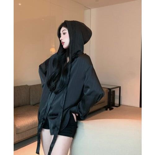 Izmestyeva Womens Hooded Shirts