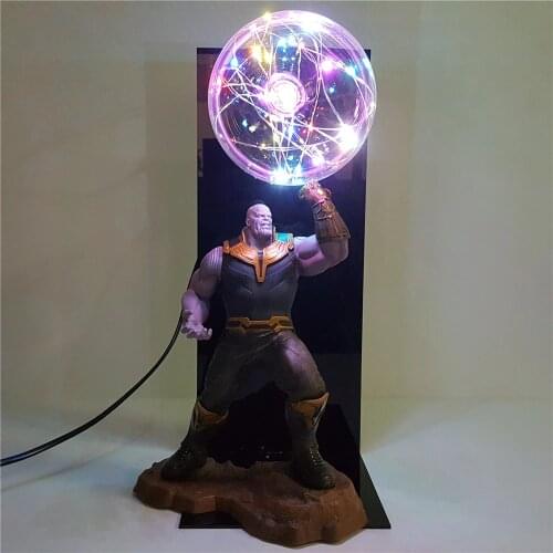 Marvel Avengers Thanos Infinity Gauntlet Cool Led Flash Bulb Night Light Avengers Endgame Thanos LED Table Lamp Christams Gifts
