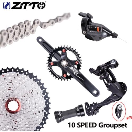 ZTTO MTB Bike mountain bike 1*10 speed Groupset Shifter Derailleur 10s 50T 46T 42t 40t Cassette k7 10s chain chainring crankset