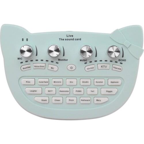 Live Sound Card Bluetooth Mini Audio Podcast Mixer for Live Broadcast Music Recording Podcasting Karaoke Singing