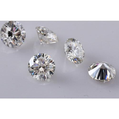 D EF Color Round Moissanite Diamonds Wholesale Price Colorless Moissanite with Certificate 6.5mm 8mm 1ct Synthetic Moissanite