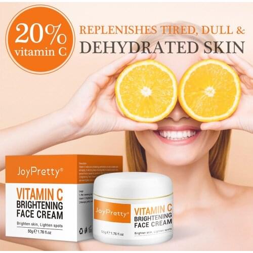 Natural 20% Vitamin C Whitening Face Cream Moisturizing Repairing Improve Skin Elasticity Brightening Cream For Face Skin Care