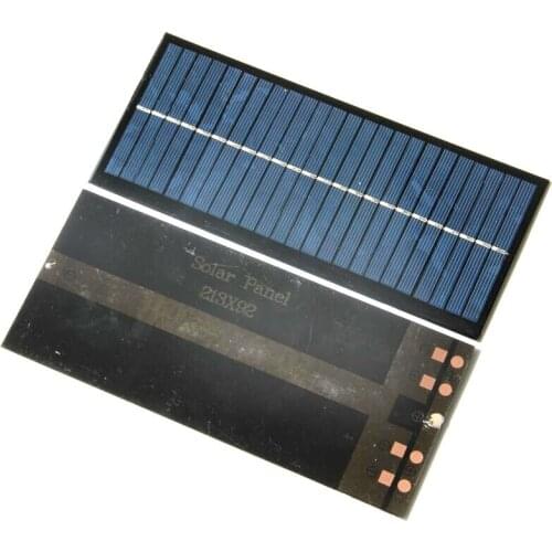 Wholesale 24PCS/Lot 2.5W 12V Mini Solar Cell Polycrystalline Solar Panel Solar Modul Broad Compability 213*92*3MM Free Shipping
