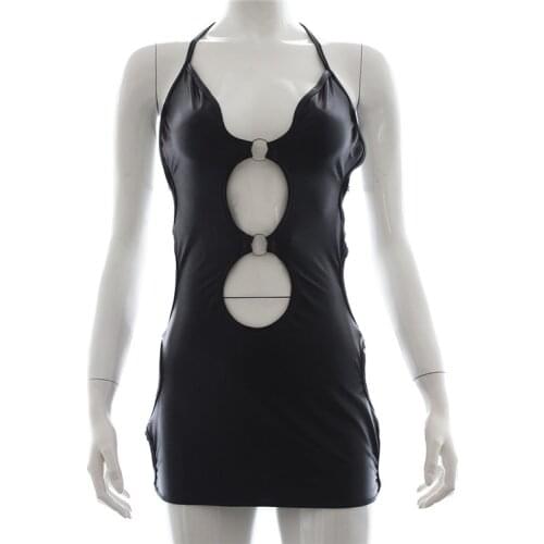 Hot Sexy Lingerie Night Club Adult Game Costume Uniform soft Leather Lingerie Couple SM Costume Seducing