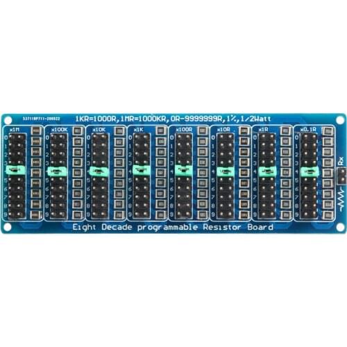 Programmable Eight Decade Resistor Board 0.1R-9999999.9R 0.1-9.9999999MR (0-10MS) Step Accuracy 0.1R 1/2 W SMD Resistance Module