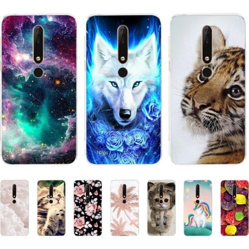 Silicon case for Nokia 6 6.1 for nokia 6 2018 case for nokia 6.1 soft tpu phone cover Coque bumper pattern
