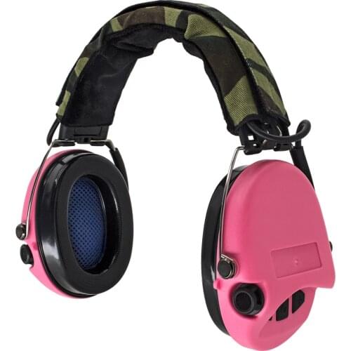 Tactical Headphones Standard Shooting Earmuffs Airsoft Outdoor Sports Tactical Headphones Without Microphone Pink