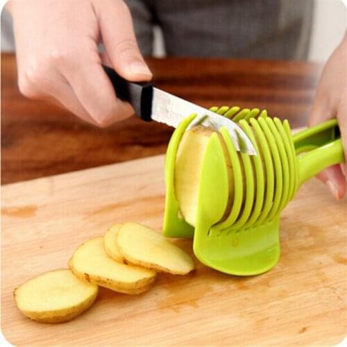 Tomato Slicer Fruits Cutter Stand Potato Lemon Cutter Utensilios De Cozinha Assistant Lounged Shreadders Vegetable Slicer