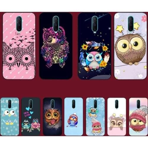 TOPLBPCS fashion cartoon owl Phone Case for Vivo Y91C Y11 17 19 53 81 31 91 55 V17 11i 9 for oppo