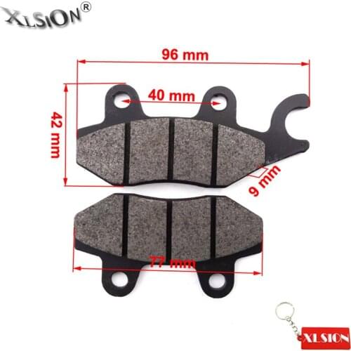 XLSION Brake Caliper Pads For 50cc 125cc 150cc Sunl Roketa Jonway Taotao GY6 Scooter ATV Buggy Go Kart Pit Dirt Bike
