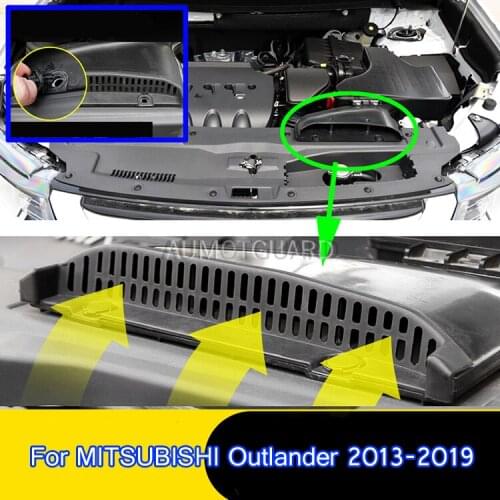 For MITSUBISHI Outlander 2013-2019 Car Engine Air Inlet Dust Cover Insect Net Protection Cover Car Accessories