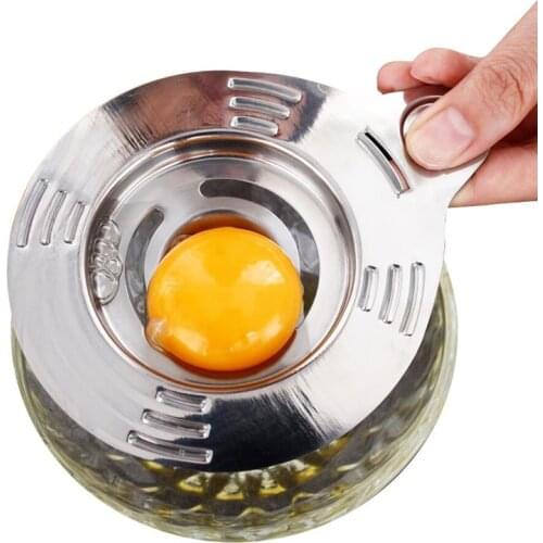 1pc Creative Stainless Steel Egg Separator Fast & Easy Egg Yolk Filter Egg Tools For Kitchen Egg Tools Accessories