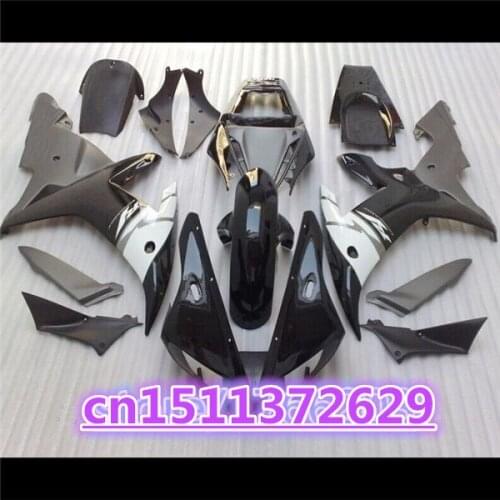 100%Fits For 02-03 YZF R1 02 03 YZF 1000 black gray white YZF-R1 YZF-1000 YZFR1 YZF1000 2002 2003 Fairing Body-Dor D