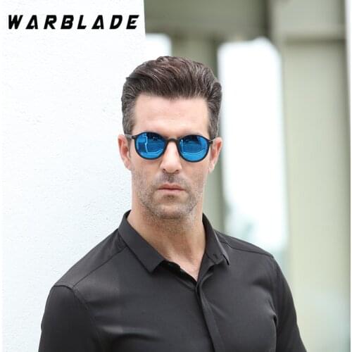2020 Men Polarized Round Sunglasses Retro Vintage UV400 Women Night Vision Steampunk Eyewear Male Mirror Reflective Sun Glasses