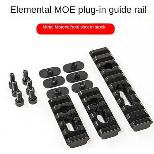 3PCS /SET Hunting Accessories Rail Scope Mount Rifle Airsoft Flashlight Rail Metal MOE Guide Rail