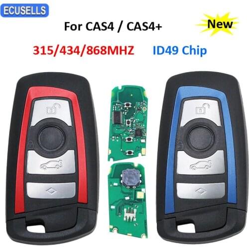 4 Button Remote Key 315MHz YGOHUF5662 434MHz HUF5767 868MHz HUF5661 ID49 Chip For BMW CAS4 CAS4+ 5 7 F Series X5 X6 FEM / BDC