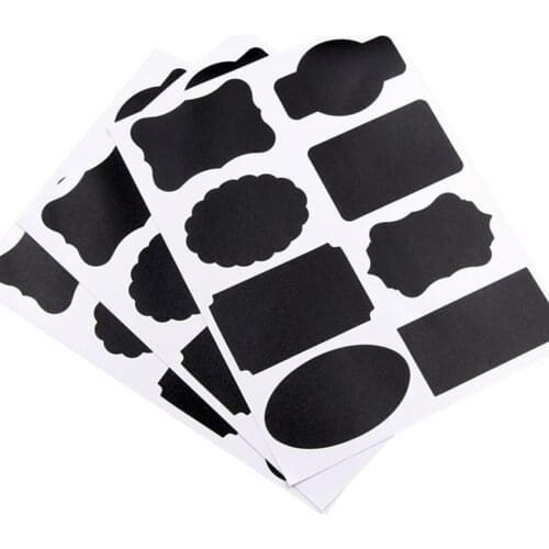 400pcs NEW arrival Black blank simple style For Gift Label Sticker Scrapbooking Sealing Stickers free shipping