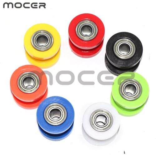 7 Colors 8MM 10MM Guide Sprockets Bearing Roller Pulley Wheel Tensioner For Pit Dirt Bike Motocross ATV CRF CR XR CNC-110