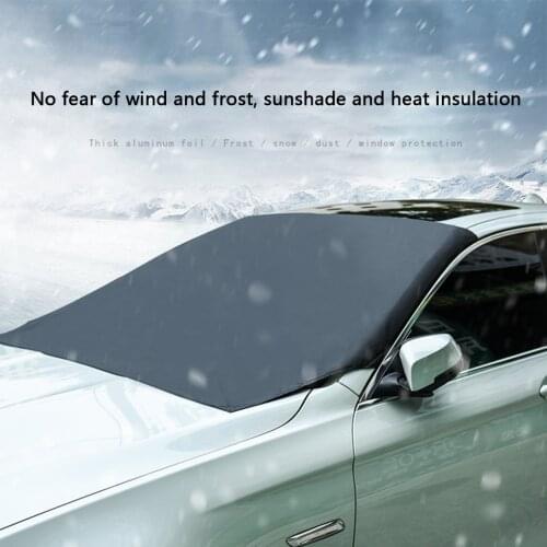 Automobile Magnetic Sunshade Cover Car Windshield Snow Sun Shade Waterproof Protector Cover Car Front Windscreen Cover