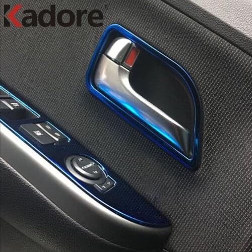 Car Styling Interior Accessories For Kia Rio 4 X-line 2018 2019 Stainless Steel Inner Door Handle Bowl Frame Cover Trim Sticker