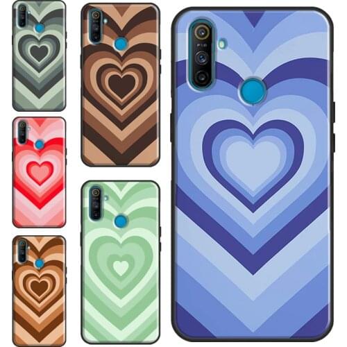 Latte Love Groovy Coffee Heart Pink For OnePlus 9 8 Pro 7 Nord 9R 8T Case Cover For Realme 8 Pro 7 6 Q3 C3 C11 C15 C21 GT Neo