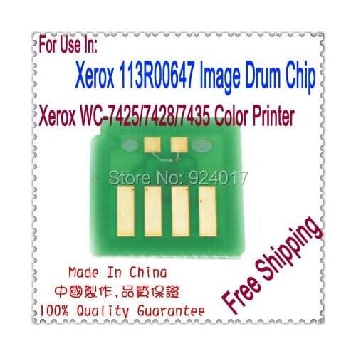 For Xerox WorkCentre WC 7425 7428 7435 013R00647 13R647 013R00647 13R647 Black Color Image Drum Unit Chip,For Xerox Drum Chip