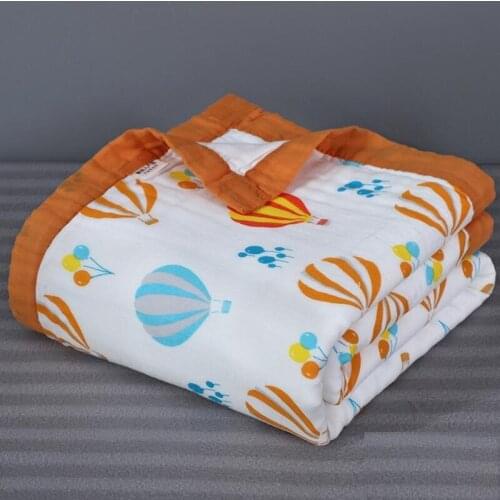 120*150cm Muslin Swaddle Baby Blankets 100% Cotton Newborn Baby Blanket 6 and 4 Layers Kids Blanket Baby Bedding Blanket