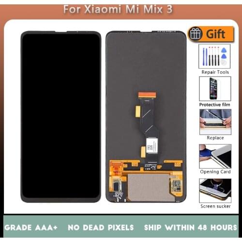 For XIAOMI Mi Mix 3 AMOLED Original LCD screen assembly Black With repair tools and Tempered film