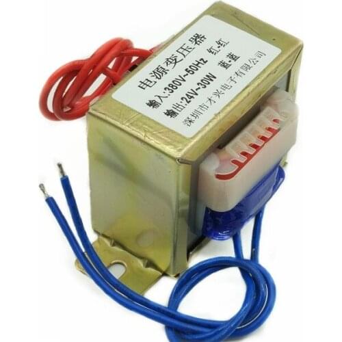 EI66-30W Power Transformer DB-30VA 30W 380V to 24V AC AC24V 1.25A Power Frequency