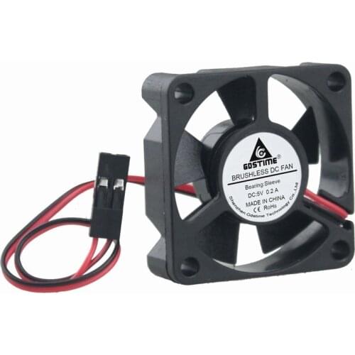 Gdstime 5pcs 10 pcs DC 5V Dupont 2Pin 35mm x 10mm Brushless Cooling Fan Small 3510 35x35x10mm