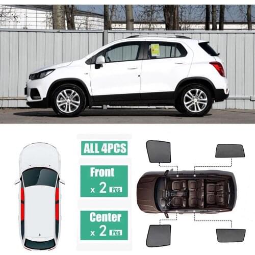 Side Windows Magnetic Sun Shade UV Protection Ray Blocking Mesh Visor Fit For Chevrolet Trax 2012-2018
