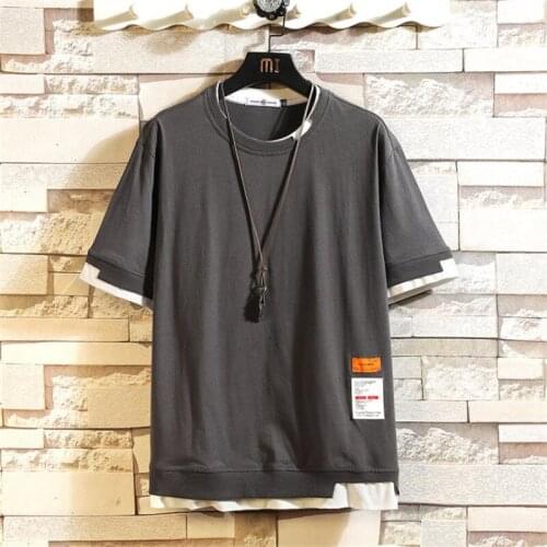 Fashion Hip Hop Men T-Shirts 2021 Summer Mens T Shirt New Casual Solid Tshirts Clothing Men Tee Shirts Tops