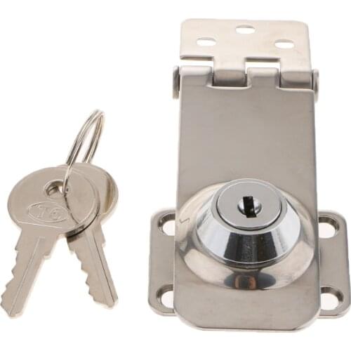 Marine Boat Stainless Steel Locking Hasp Safety Lock Hatch Cabinet Door Strong Corrosion Resistance and Durable