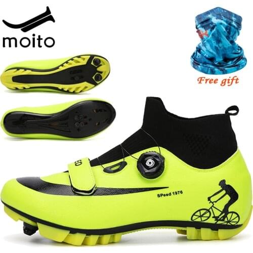 Winter Men MTB Cycling Shoes high-top Road bike Sneakers Sapatilha Ciclismo women Professional Self-Locking Bicycle Shoe size 47