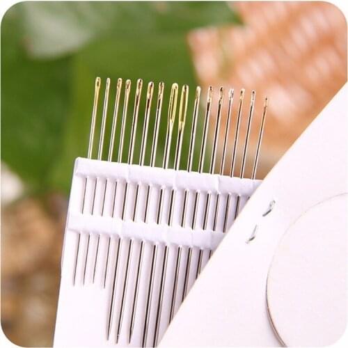 Pulaqi DIY Sewing Combination Sewing Tools Sewing Needle Gold Tail Multipurpose Hand Needle Package Home 16PCS/PACK